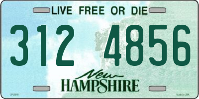 NH license plate 3124856