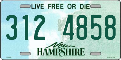NH license plate 3124858