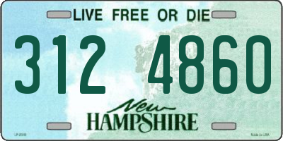 NH license plate 3124860