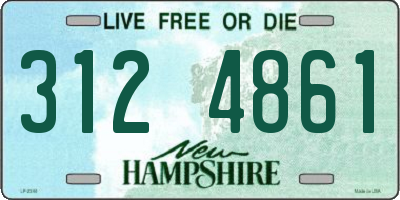 NH license plate 3124861