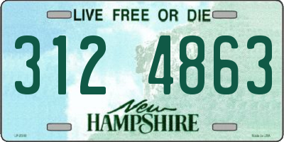 NH license plate 3124863
