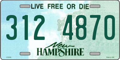 NH license plate 3124870
