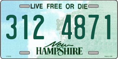 NH license plate 3124871