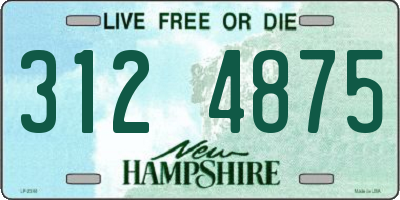 NH license plate 3124875