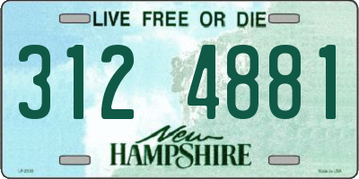 NH license plate 3124881