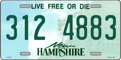 NH license plate 3124883