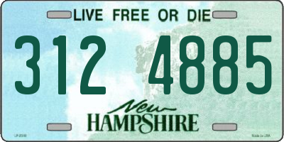 NH license plate 3124885