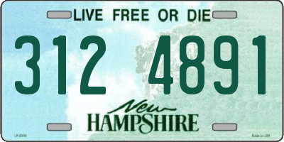 NH license plate 3124891