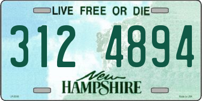 NH license plate 3124894