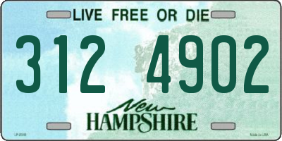 NH license plate 3124902