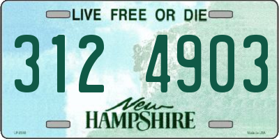 NH license plate 3124903
