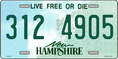 NH license plate 3124905
