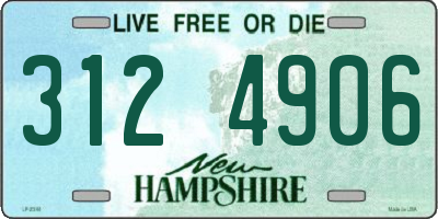 NH license plate 3124906