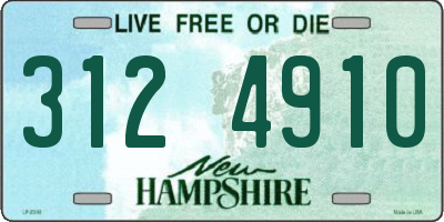 NH license plate 3124910