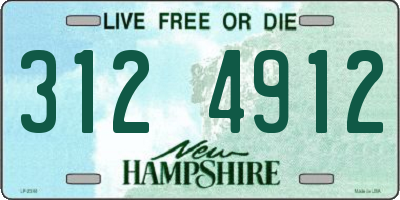 NH license plate 3124912