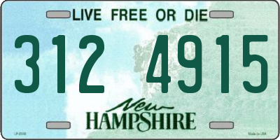 NH license plate 3124915