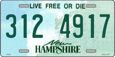 NH license plate 3124917