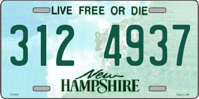 NH license plate 3124937