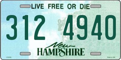 NH license plate 3124940