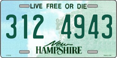 NH license plate 3124943