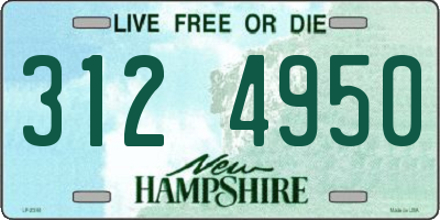 NH license plate 3124950