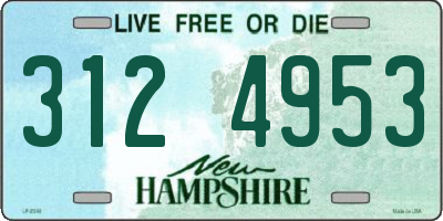 NH license plate 3124953