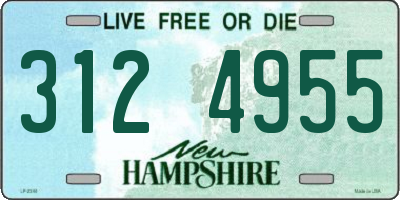 NH license plate 3124955
