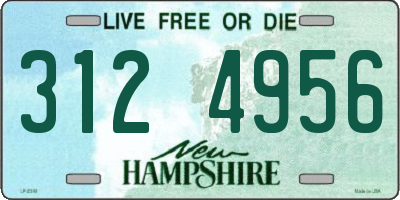 NH license plate 3124956