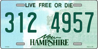 NH license plate 3124957