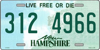 NH license plate 3124966