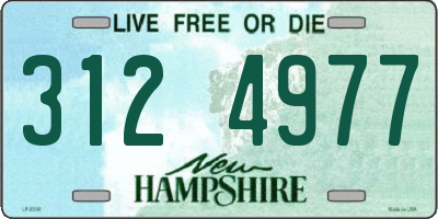 NH license plate 3124977