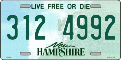 NH license plate 3124992