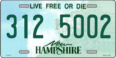 NH license plate 3125002