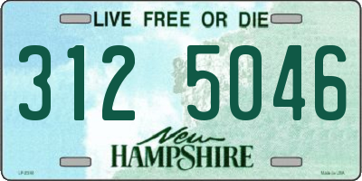 NH license plate 3125046