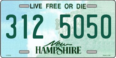 NH license plate 3125050