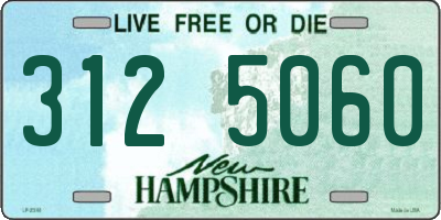 NH license plate 3125060