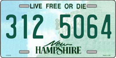 NH license plate 3125064