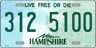 NH license plate 3125100