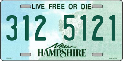 NH license plate 3125121