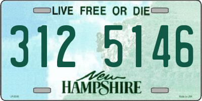 NH license plate 3125146