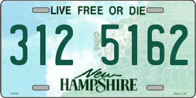 NH license plate 3125162