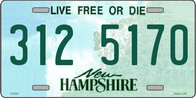 NH license plate 3125170