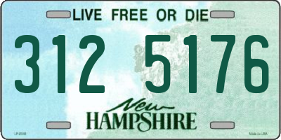 NH license plate 3125176