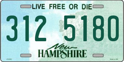 NH license plate 3125180
