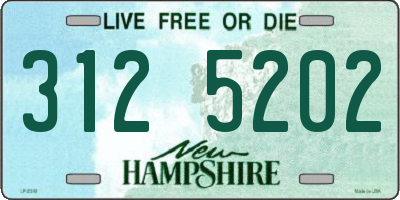 NH license plate 3125202