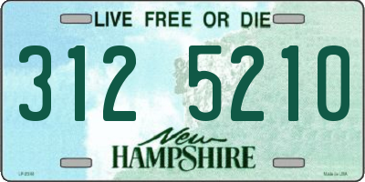 NH license plate 3125210