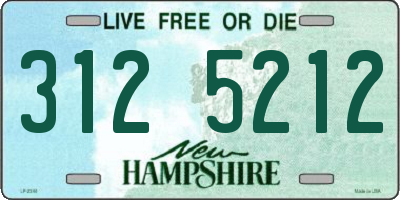 NH license plate 3125212
