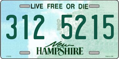 NH license plate 3125215