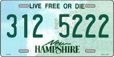 NH license plate 3125222