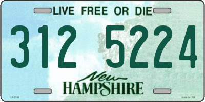 NH license plate 3125224